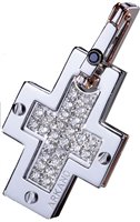 Charm Arkano Crss in Oro Diamante 0.24 Ct APF1026BR - APF1026BR